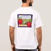 Yakima Valley Apples - Etiket voor  fruitkratten T-shirt (Achterkant)