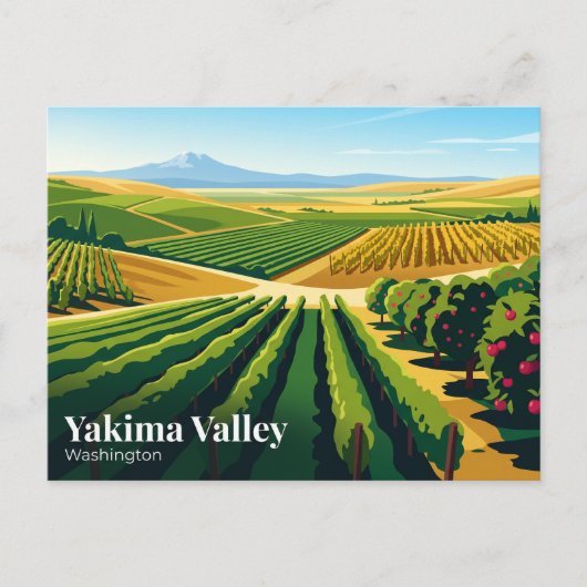 Yakima Valley USA Briefkaart (Voorkant)