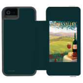 Yakima Valley, Washington Wine Land Incipio iPhone Portemonnee Hoesje (Agenda Open)
