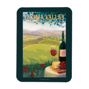 Yakima Valley, Washington Wine Land Magneet