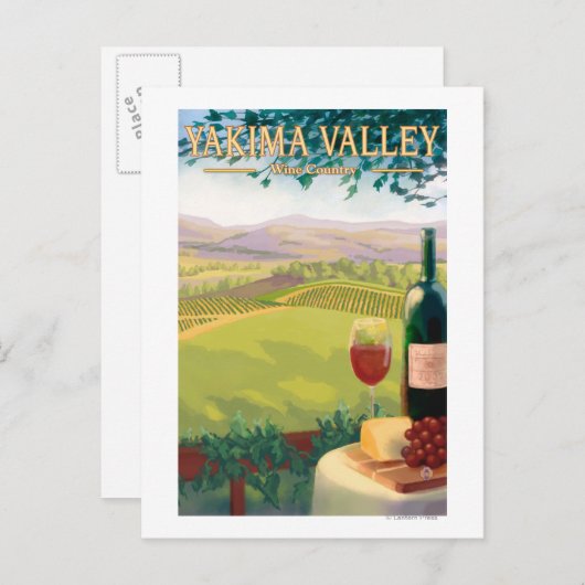 Yakima Valley, WashingtonWine Country Briefkaart (Voorkant / Achterkant)
