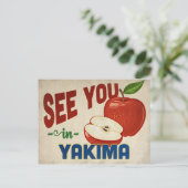 Yakima Washington Apple - Vintage Travel Briefkaart (Staand voorkant)