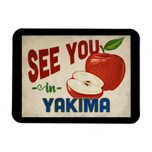 Yakima Washington Apple - Vintage Travel Magneet