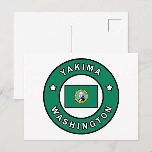 Yakima Washington Briefkaart (Voorkant / Achterkant)