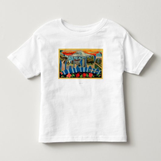 Yakima, Washington - Grote Letter Scenes 2 Kinder Shirts (Voorkant)