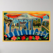 Yakima, Washington - Grote Letter-scènes Poster (Voorkant)