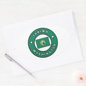 Yakima Washington Ovale Sticker (Envelop)