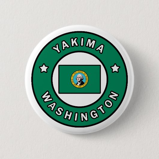 Yakima Washington Ronde Button 5,7 Cm (Voorkant)
