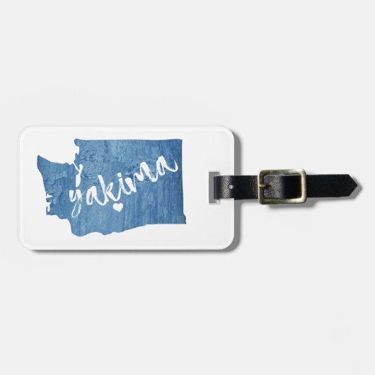 Yakima Washington Wood Grain Bagagelabel (Voorkant horizontaal)