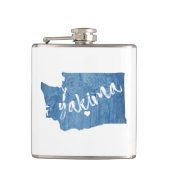 Yakima Washington Wood Grain Heupfles (Voorkant)