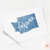 Yakima Washington Wood Grain Rechthoekige Sticker (Envelop)