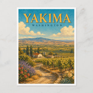 Yakima Washington Yakima Valley GeoSaga Briefkaart