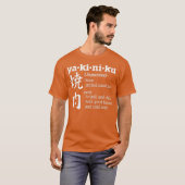 Yakiniku Grill en Chill Fun Japans voedsel en T-shirt (Voorkant volledig)