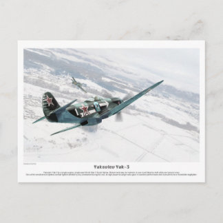 Yakovlev Yak-3 Briefkaart