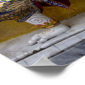 Yaksha-standbeeld in Bangkok Poster (Hoek)
