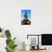 Yaksha-standbeeld in Bangkok Poster (Thuiskantoor)