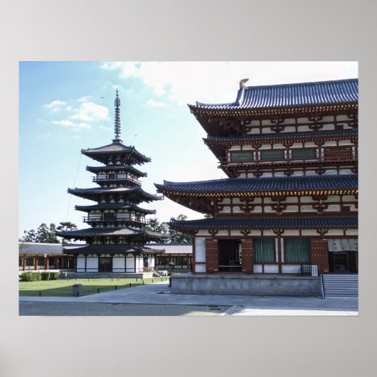 Yakushi-ji Temple 2 - Nara Japan Poster (Voorkant)