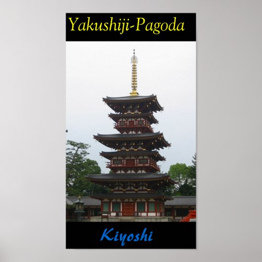 Yakushiji-Pagoda Poster (Voorkant)