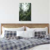 Yakushima 'adem van het leven' | Oude Biophilic Canvas Afdruk (Insitu (Slaapkamer))
