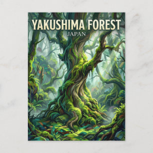 Yakushima-bos Japan Briefkaart