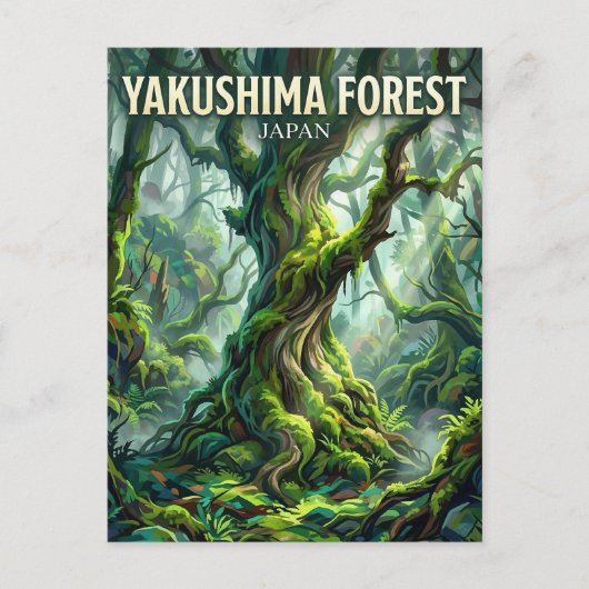 Yakushima-bos Japan Briefkaart (Voorkant)