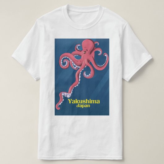 Yakushima Japan Reisposter T-shirt (Design voorkant)