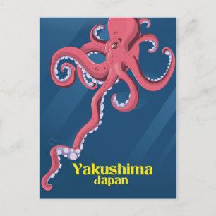Yakushima Japan Travel poster Briefkaart