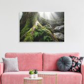 Yakushima Moss Forest 'Breath of Life' | Biophilic Canvas Afdruk (Insitu (Woonkamer))