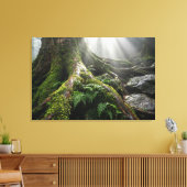 Yakushima Moss Forest 'Breath of Life' | Biophilic Canvas Afdruk (Insitu (Woonkamer))