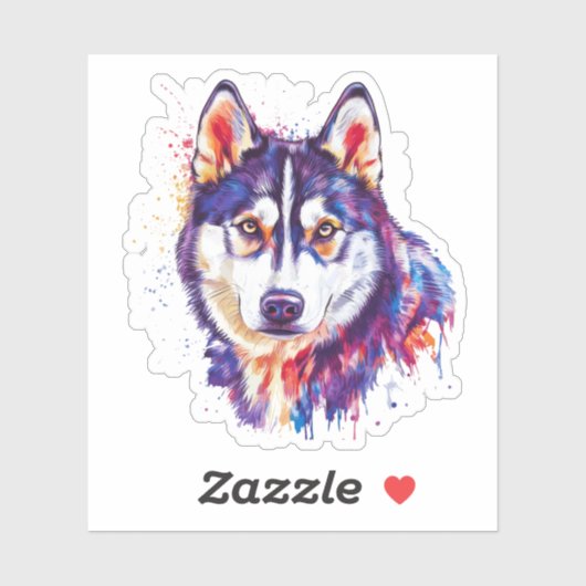 Yakutian Laika Dog Sticker (Vel)