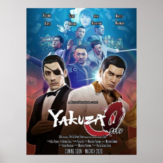 Yakuza 0 Movie Poster (Voorkant)
