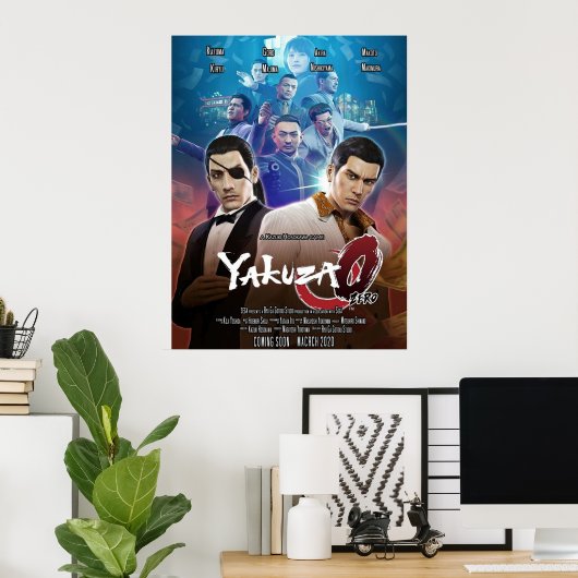 Yakuza 0 Movie Poster (Thuiskantoor)