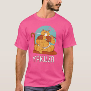 Yakuza Cat Gokudo Japanse maffia Katana Japan Sake T-shirt