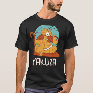 Yakuza Cat Gokudo Japanse maffia Katana Japan Sake T-shirt