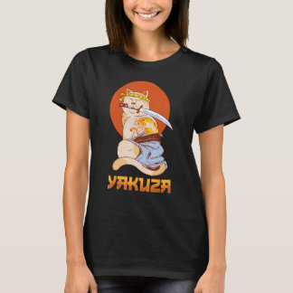 Yakuza Cat Japans Samurai Sword Katana Japan Tig T-shirt