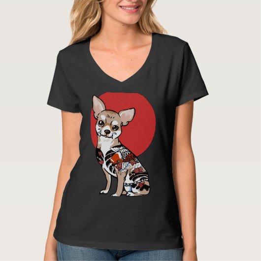 Yakuza Chihuahua T-shirt (Voorkant)