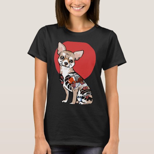 Yakuza Chihuahua T-shirt (Voorkant)