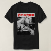 Yakuza Japanese Cyberpunk Girl Vaporwave Urban Sty T-shirt (Design voorkant)