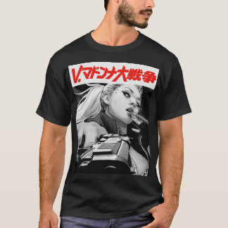 Yakuza Japanse Cyberpunk Meisje Stedelijke Stijl T-shirt