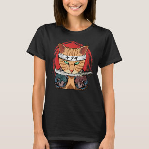 Yakuza Kat Japans Zwaard Samurai Katana Japan Tijg T-shirt