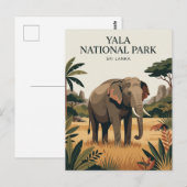 Yala Nationaal Park Sri Lanka Briefkaart (Voorkant / Achterkant)