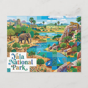Yala Nationaal Park Sri Lanka Briefkaart