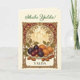 Yalda Chelle Nacht Gedroogde Vruchten en Noten Kun Kaart