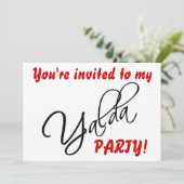 Yalda Party Invitation Kaart (Staand voorkant)