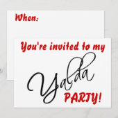 Yalda Party Invitation Kaart (Voorkant / Achterkant)