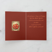 Yalda Pomegranate The Darkest Night Celebration Feestdagen Kaart (Binnen)