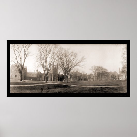 Yale Campus Birdseye Foto 1902 Poster (Voorkant)