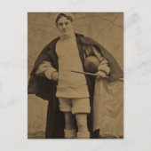  Yale Football Player 1880s Stereoview Briefkaart (Voorkant)