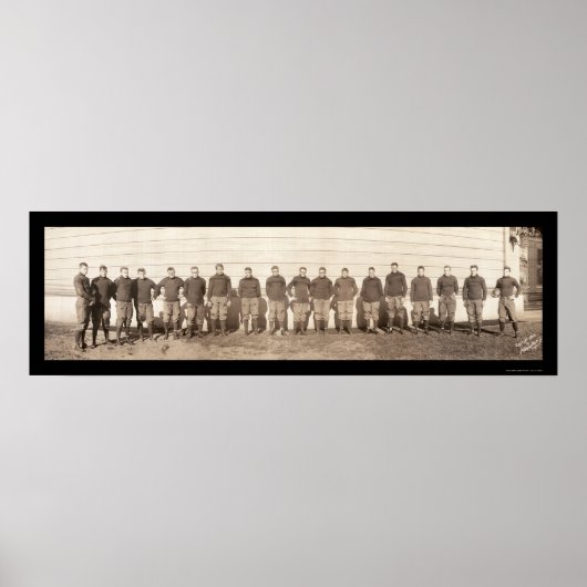 Yale Football Team Foto 1908 Poster (Voorkant)