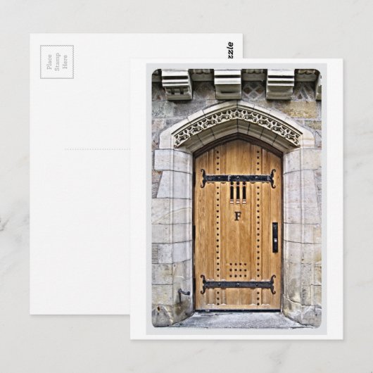 Yale Gothic Door F Briefkaart (Voorkant / Achterkant)